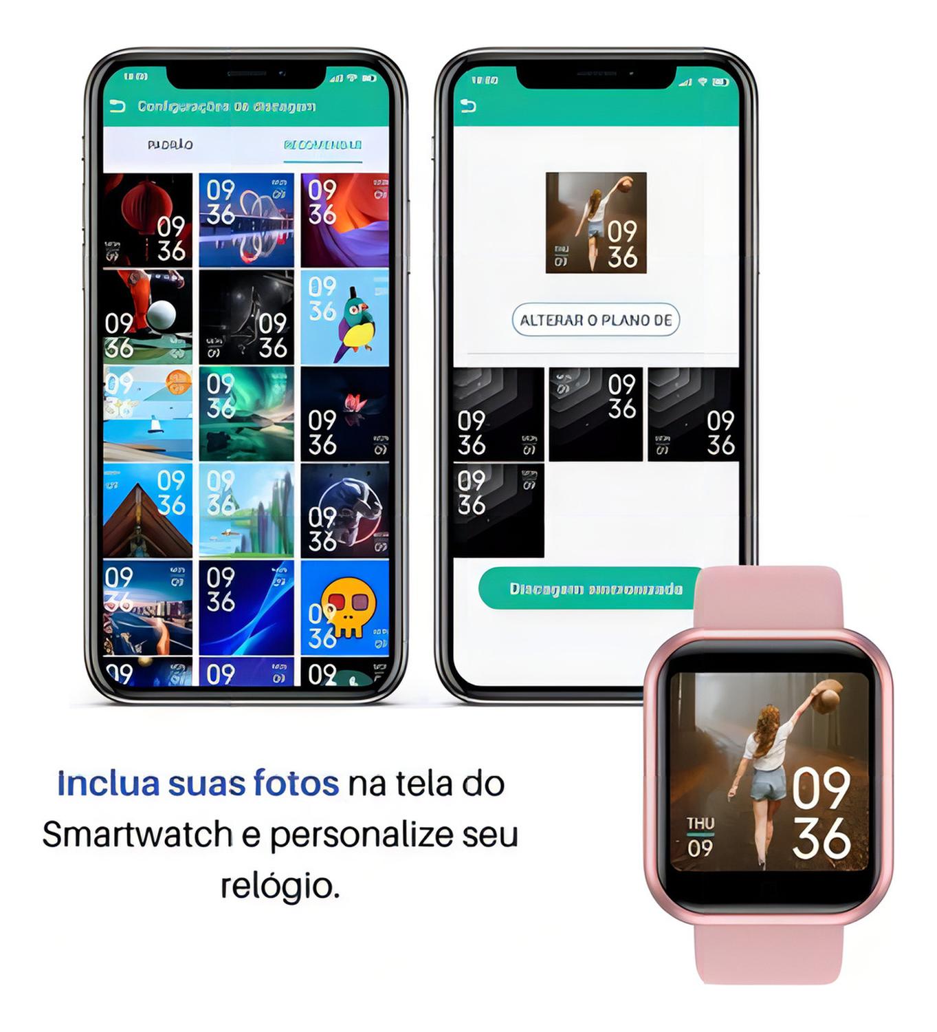 RELOJ INTELIGENTE SMARTWATCH SMART BRACELET D20 1 1.3 ROSADO - 3