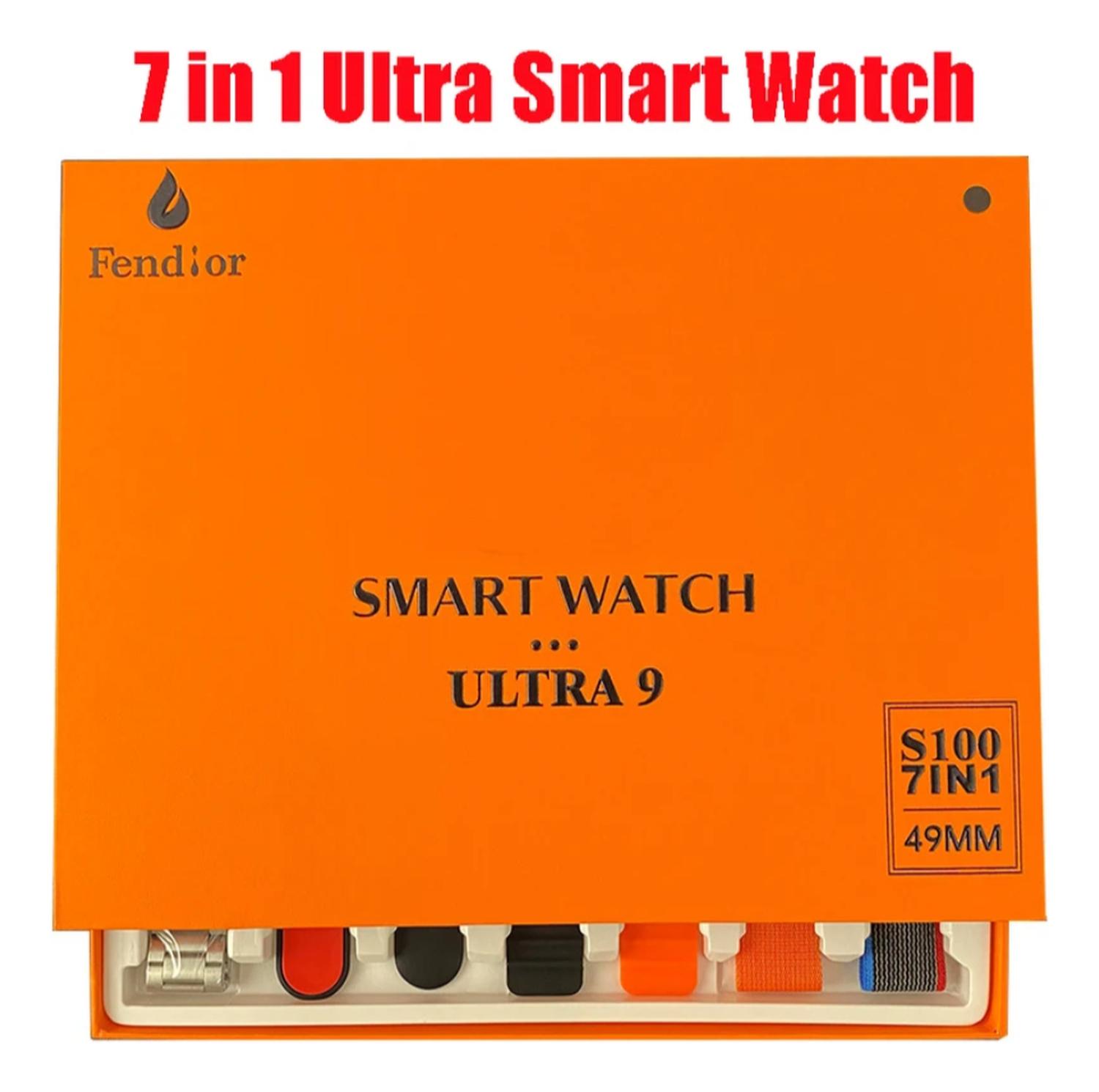 RELOJ SMARTWATCH S100 ULTRA NEGRO 7 EN 1 - 2024 - 2