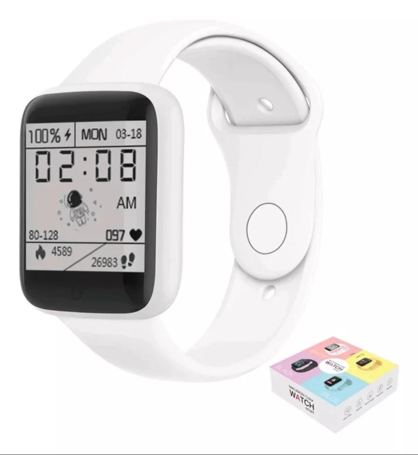 RELOJ D20 INTELIGENTE SMARTWATCH BLANCO 2024 - 1