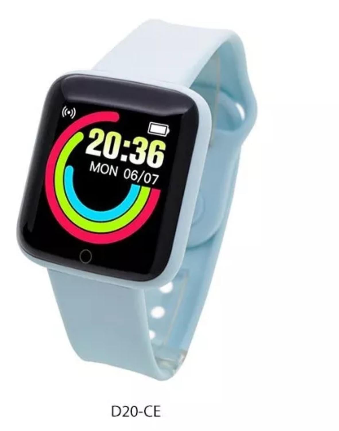 RELOJ D20 INTELIGENTE SMARTWATCH CELESTE 2024 - 2