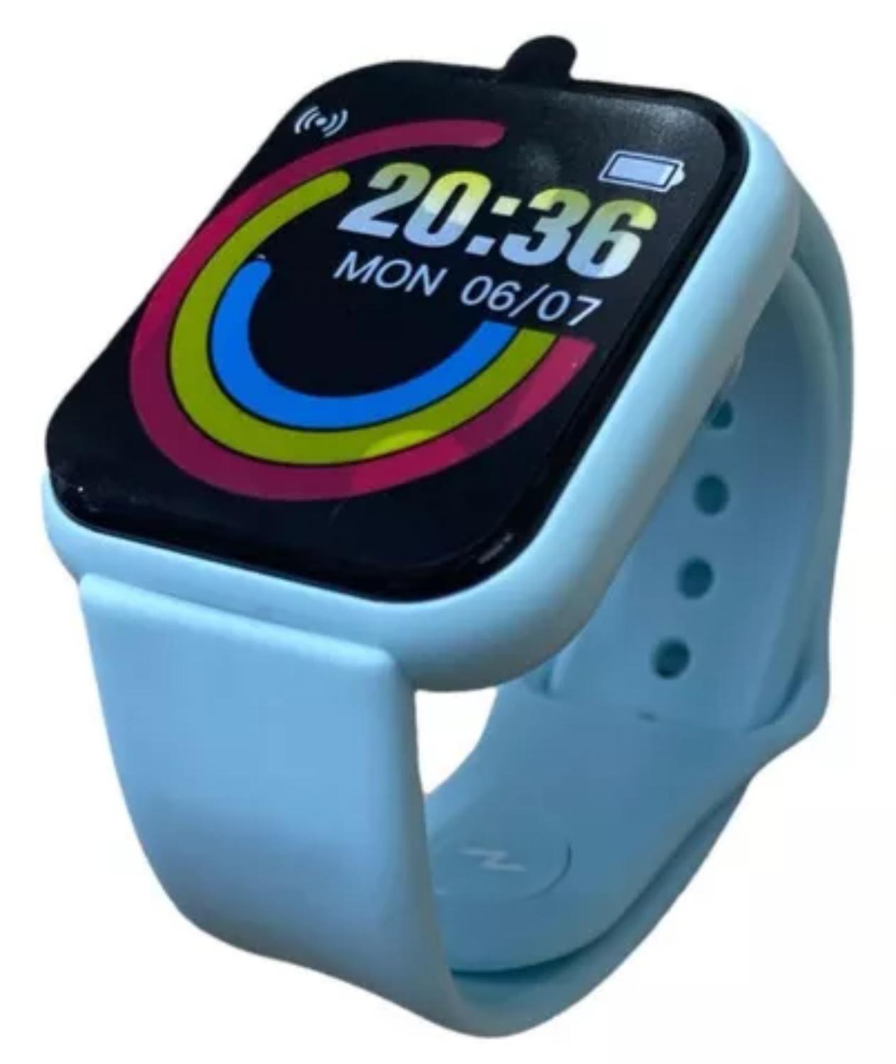 RELOJ D20 INTELIGENTE SMARTWATCH CELESTE 2024 - 3
