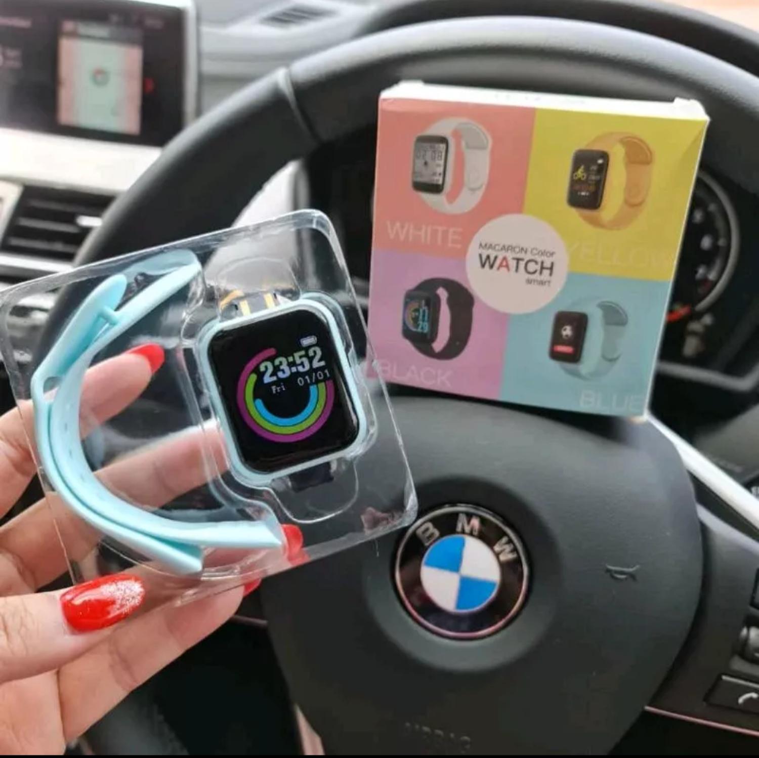 RELOJ D20 INTELIGENTE SMARTWATCH CELESTE 2024 - 6