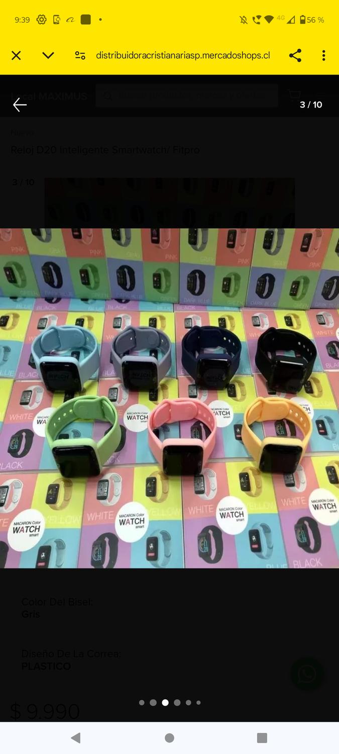 RELOJ D20 INTELIGENTE SMARTWATCH VERDE 2024 - 4