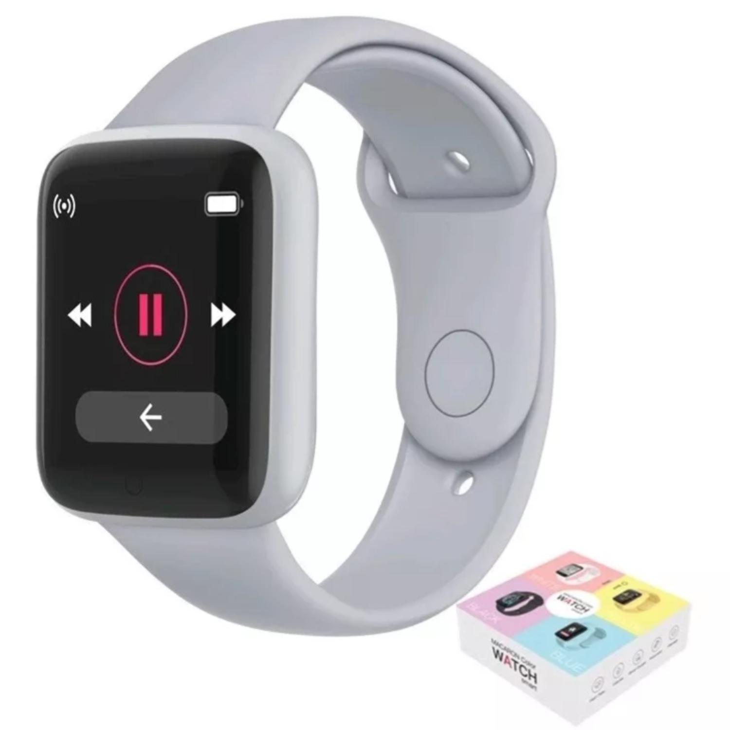 RELOJ D20 INTELIGENTE SMARTWATCH GRIS 2024 - 1