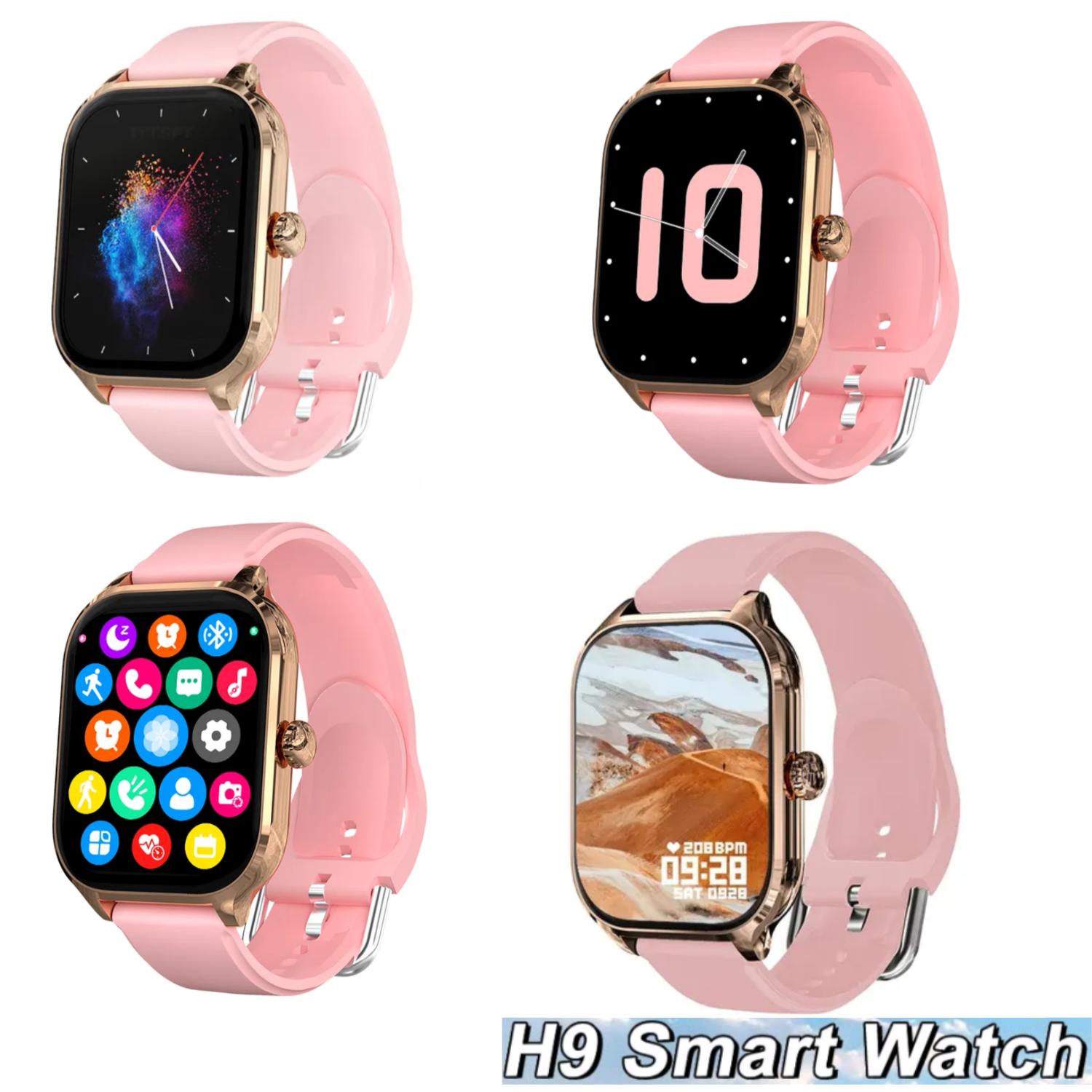 RELOJ INTELIGENTE SMARTWATCH H9 ROSADO - 3