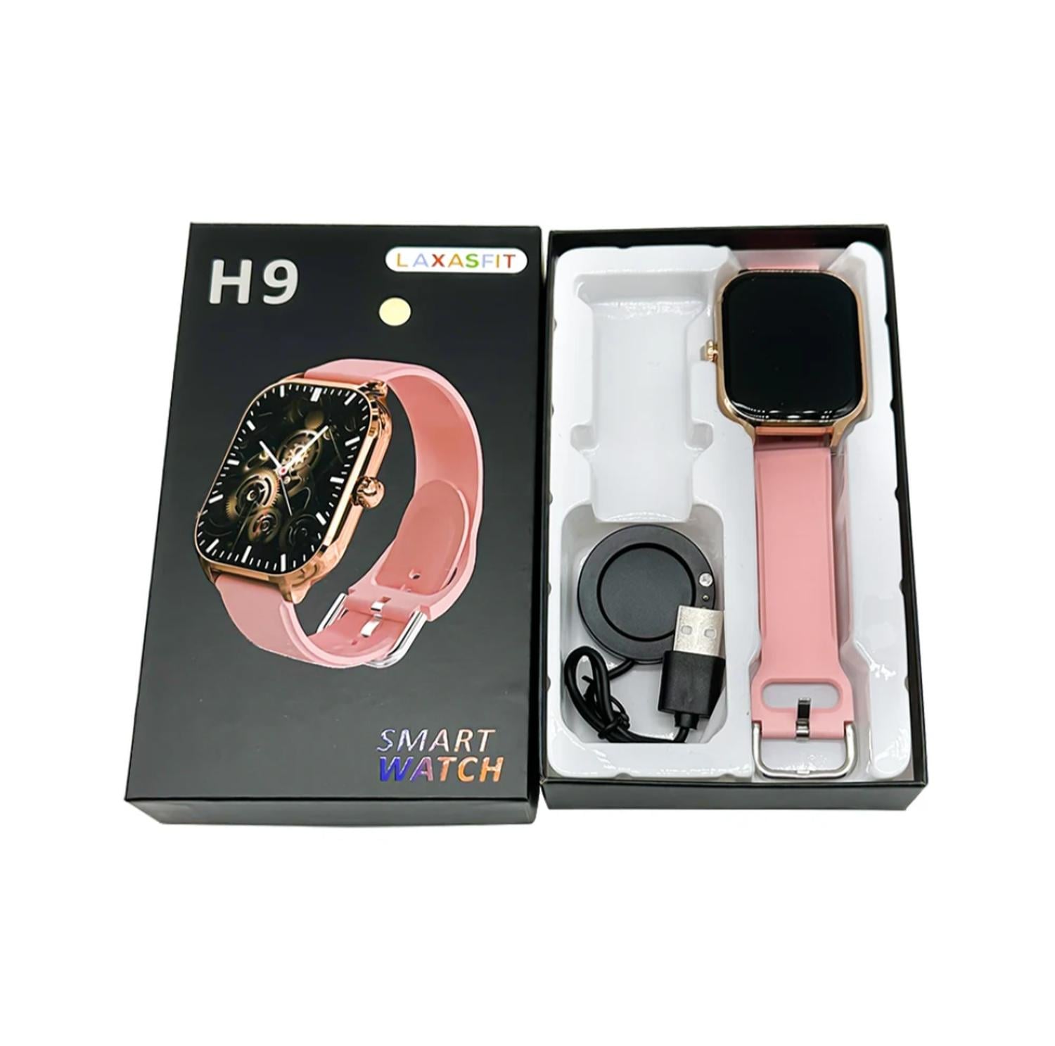 RELOJ INTELIGENTE SMARTWATCH H9 ROSADO - 4