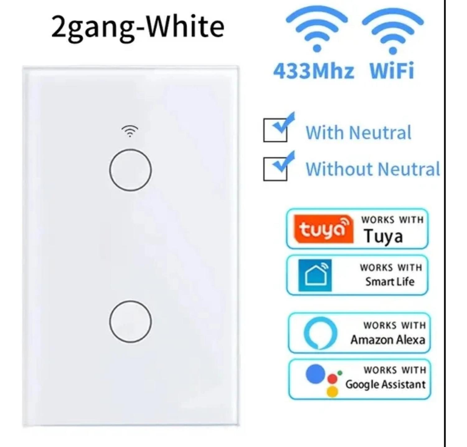 INTERRUPTOR INTELIGENTE WIFI BLANCO - 1