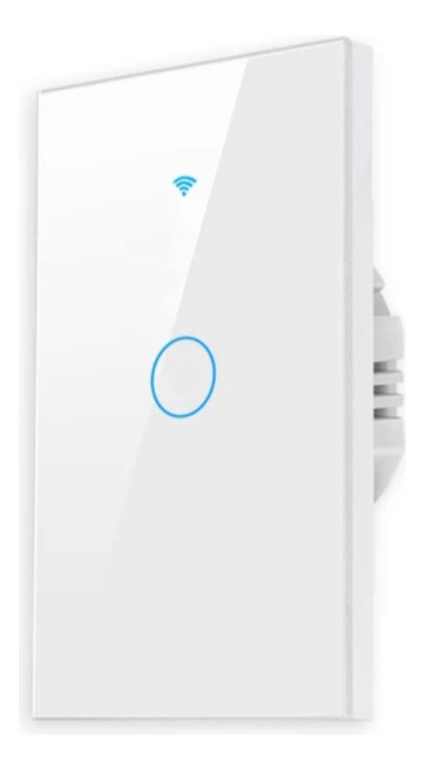 INTERRUPTOR INTELIGENTE TOUCH WIFI BLANCO SIMPLE - 1
