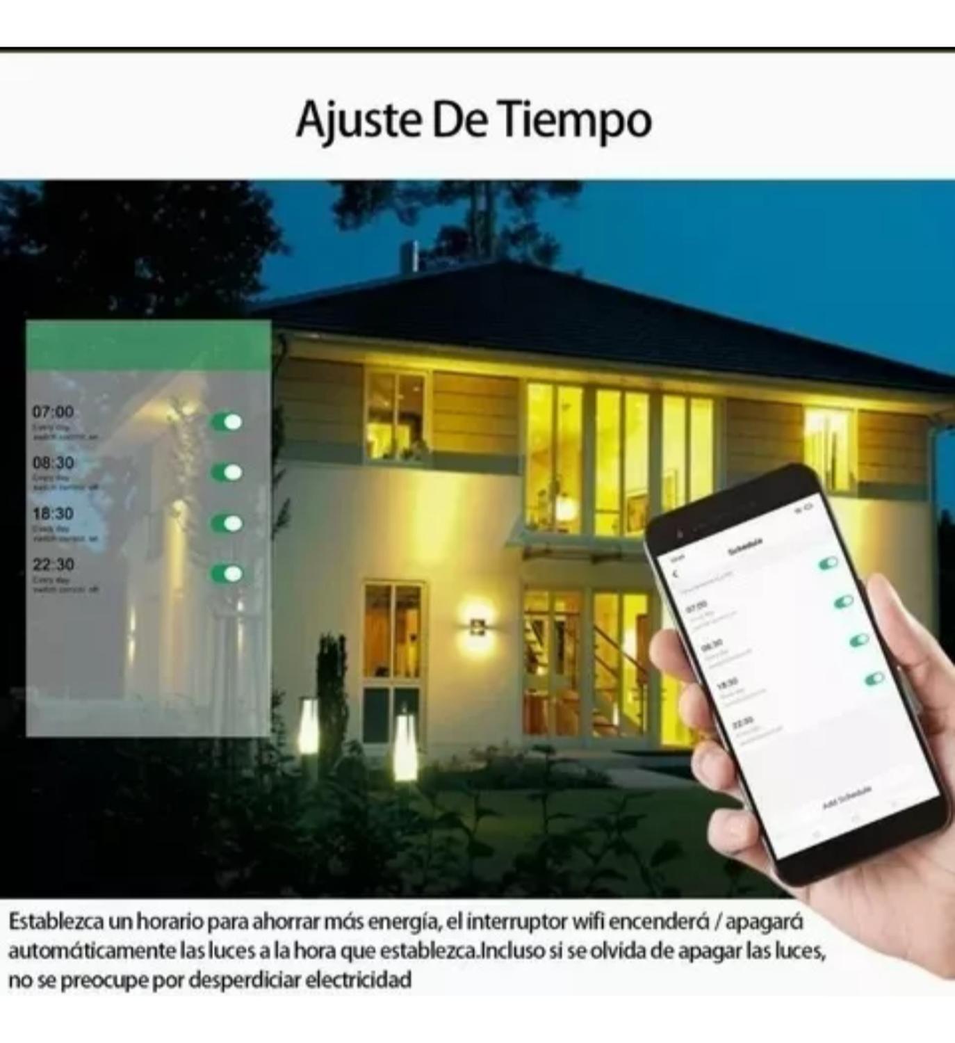 INTERRUPTOR INTELIGENTE TOUCH WIFI BLANCO SIMPLE - 7
