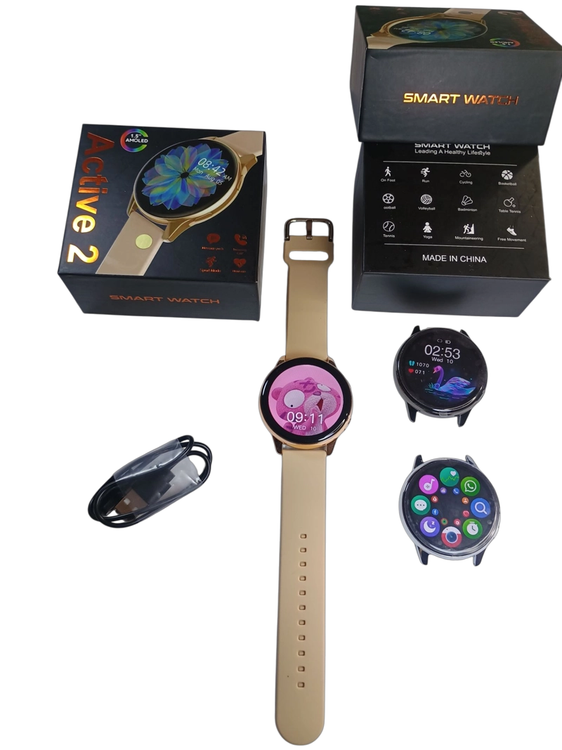 RELOJ  INTELIGENTE SMARTWATCH T2 PRO ACTIVE ORO - 5