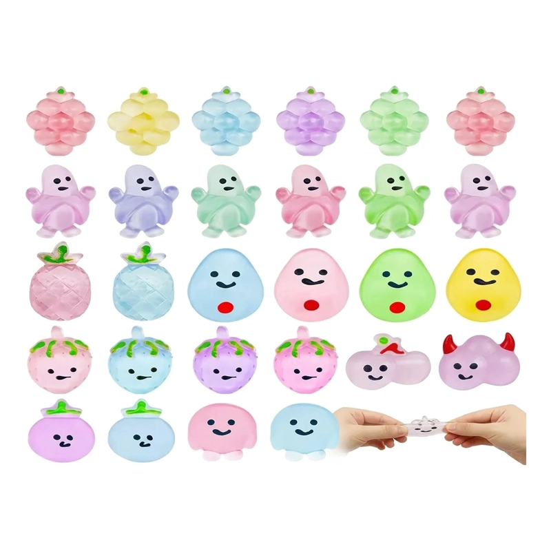 SET DE 50 SQUISHYS DE COLORES VARIADOS JUGUETES ANTIESTRES - 1