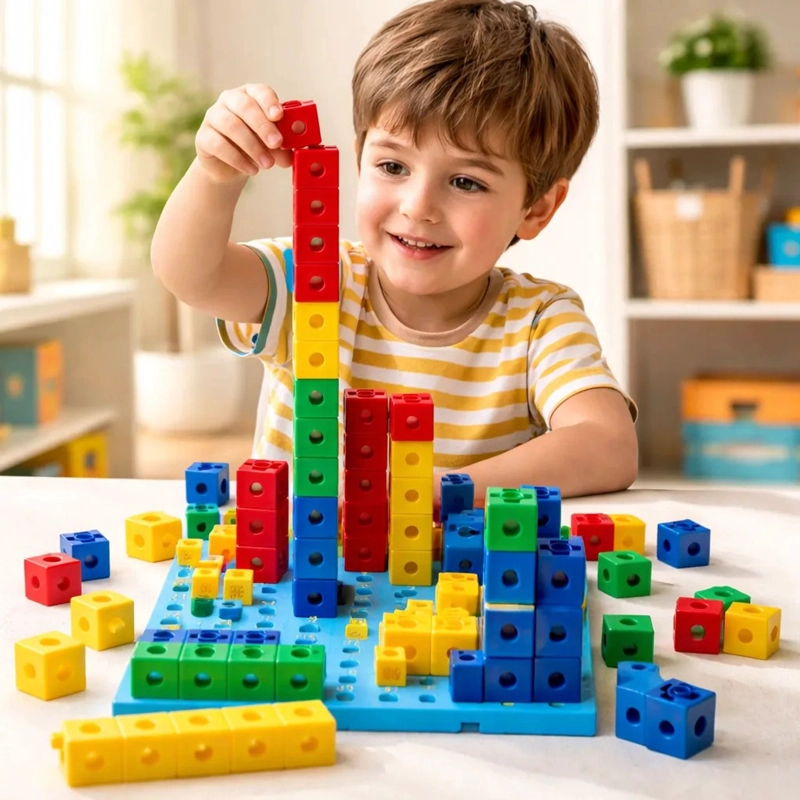 NUEVOS BLOQUES SINGAPUR CUBOS MATEMATICOS CON BASE - 4