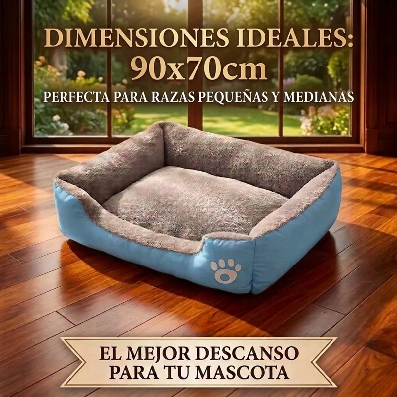 CAMA PARA PERRO RAZAS GRANDES ERGONOMICA ANTIESTRES - 2