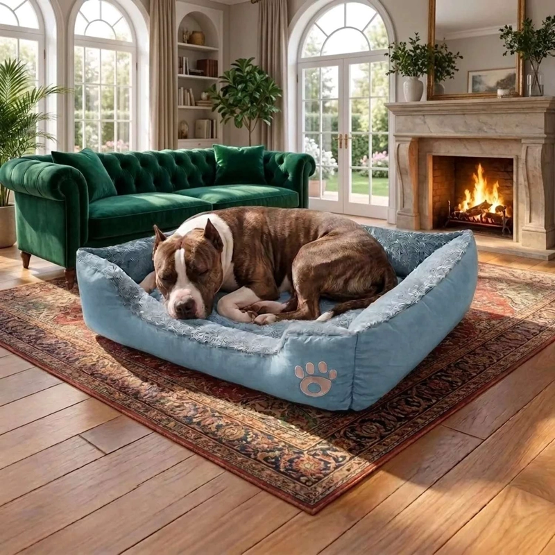 CAMA PARA PERRO RAZAS GRANDES ERGONOMICA ANTIESTRES - 3