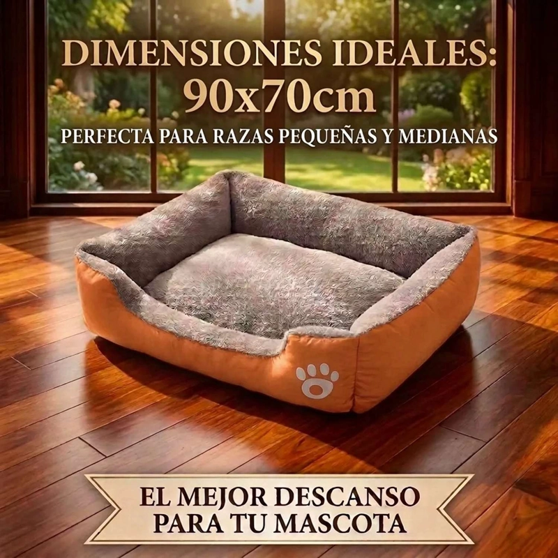 CAMA PARA PERRO RAZAS GRANDES ERGONOMICA ANTIESTRES - 2
