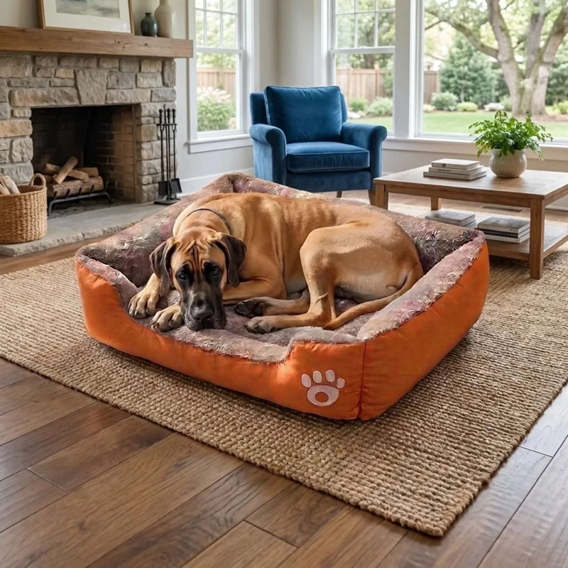 CAMA PARA PERRO RAZAS GRANDES ERGONOMICA ANTIESTRES - 3