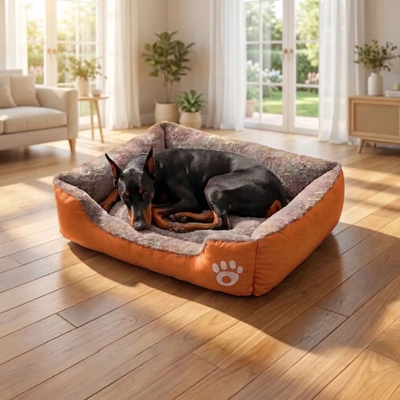 CAMA PARA PERRO RAZAS GRANDES ERGONOMICA ANTIESTRES - 4