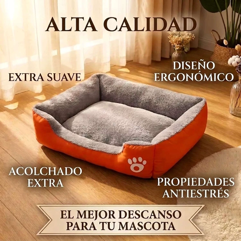 CAMA PARA PERRO RAZAS GRANDES ERGONOMICA ANTIESTRES - 6