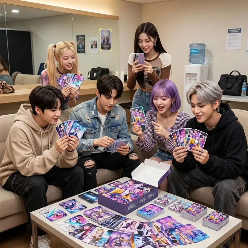 GUERRERAS K-POP HUNTRIX JUEGO DE CARTAS 92 PIEZAS - 3