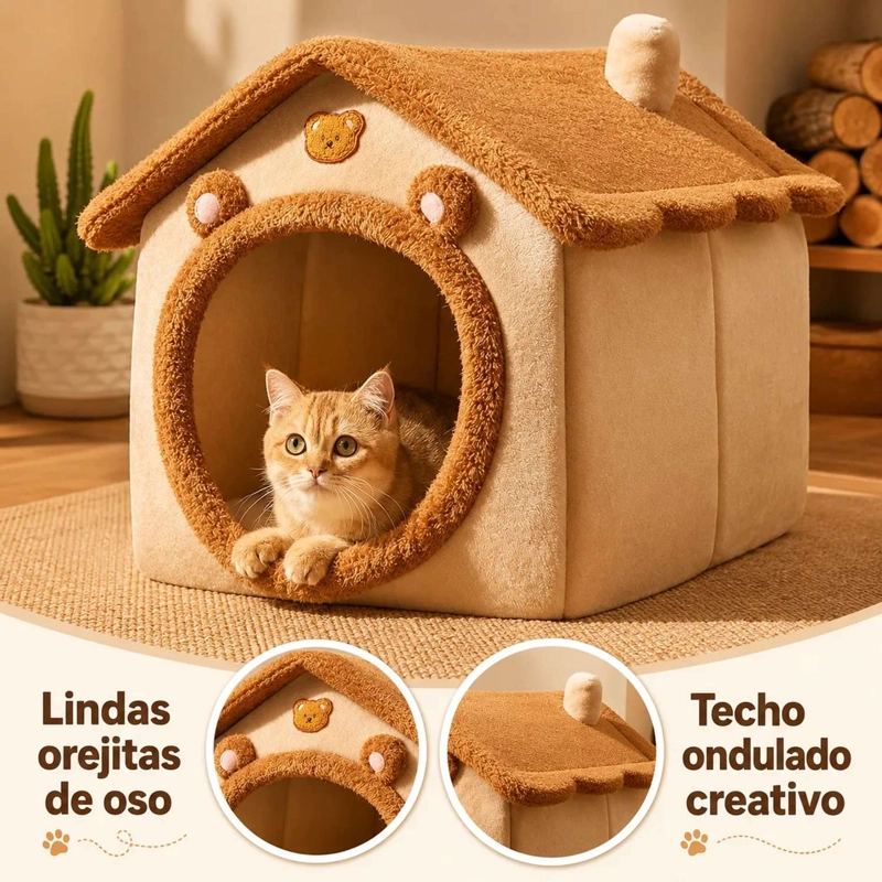 CASITA PARA PERRITOS O GATITOS CASA PARA MASCOTAS - 4