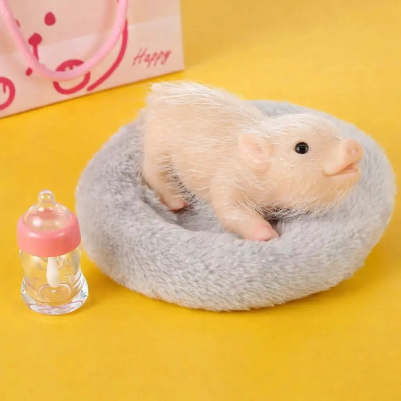 BEBE  CERDITO REBORN SILICONA MASCOTA REALISTA TIK TOK - 5