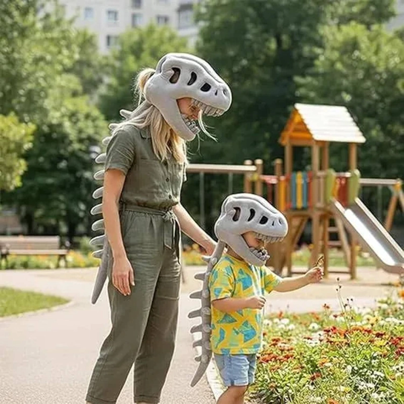 DISFRAZ DE DINOSAURIO TRAJE ESQUELETO HALLOWEEN NIÑOS - 3