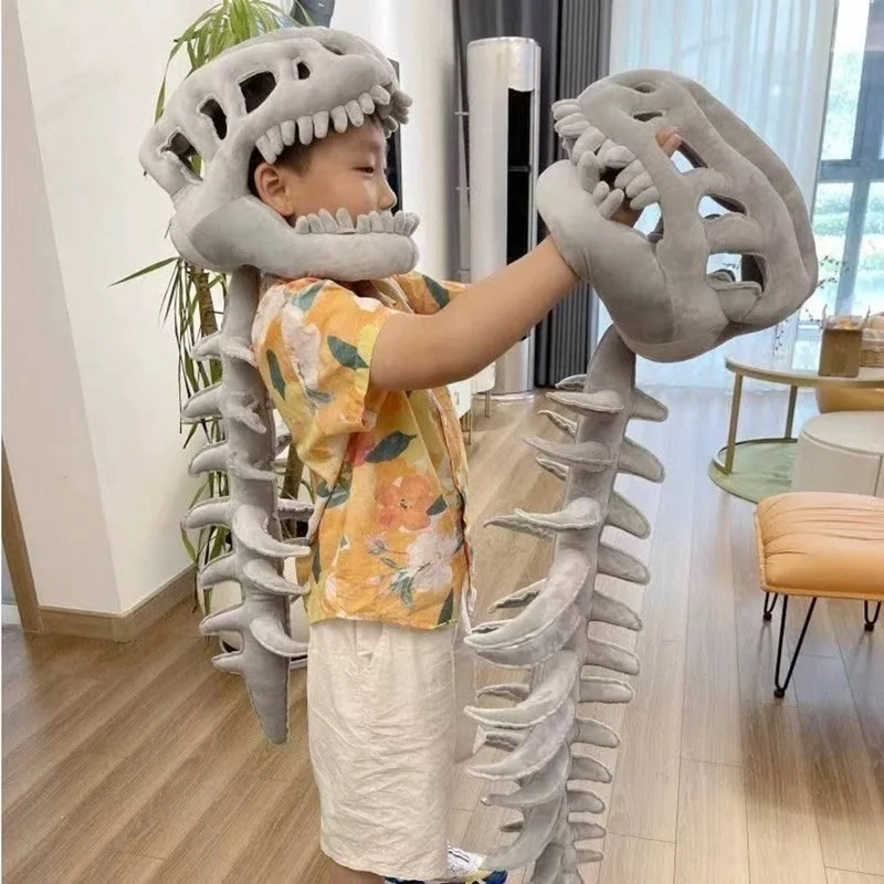 DISFRAZ DE DINOSAURIO TRAJE ESQUELETO HALLOWEEN NIÑOS - 4