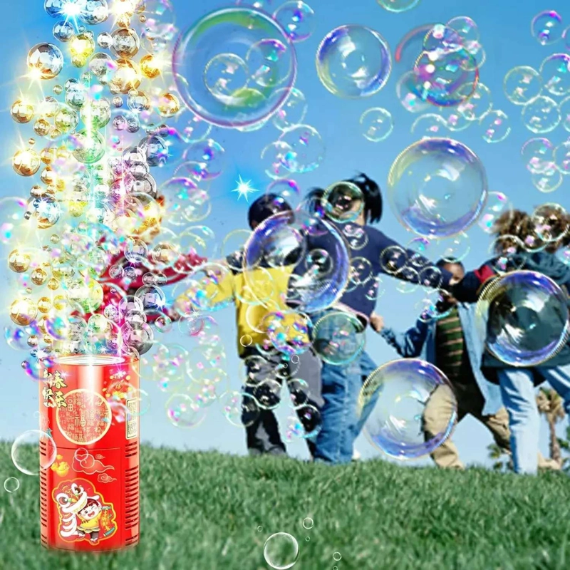 MAQUINA DE BURBUJAS POTENTE CON LUCES Y SONIDOS + 1 LIQUIDO - 3
