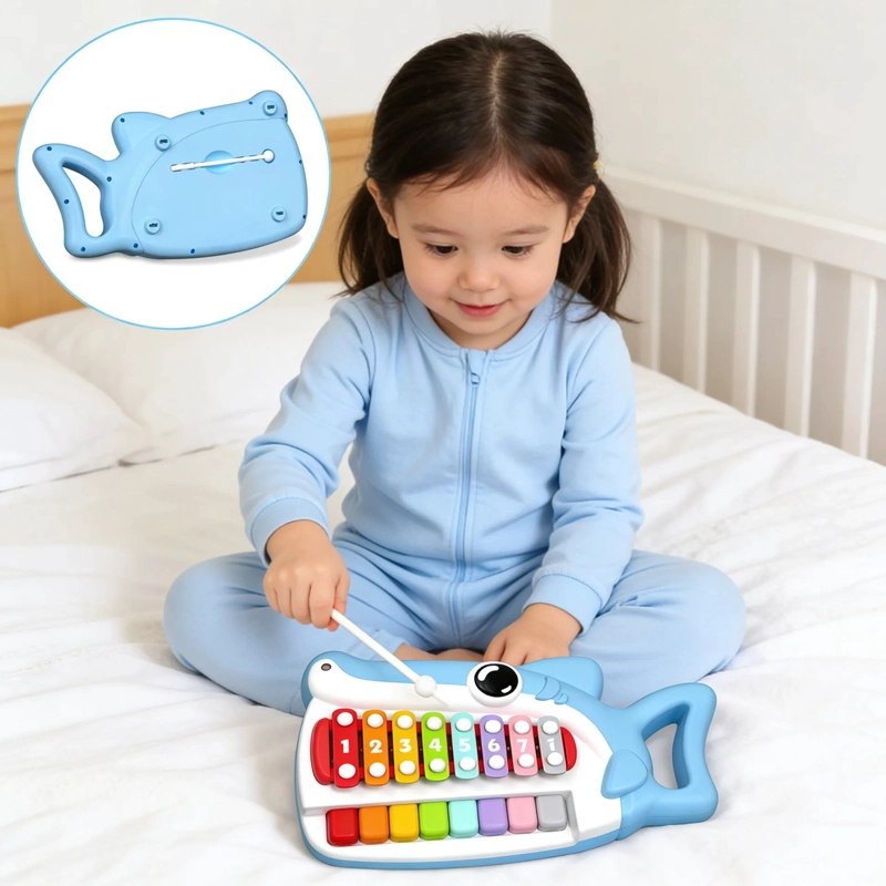 PIANO BEBE XILOFONO INFANTIL PARA NIÑOS DIDACTICO MUSICAL - 4