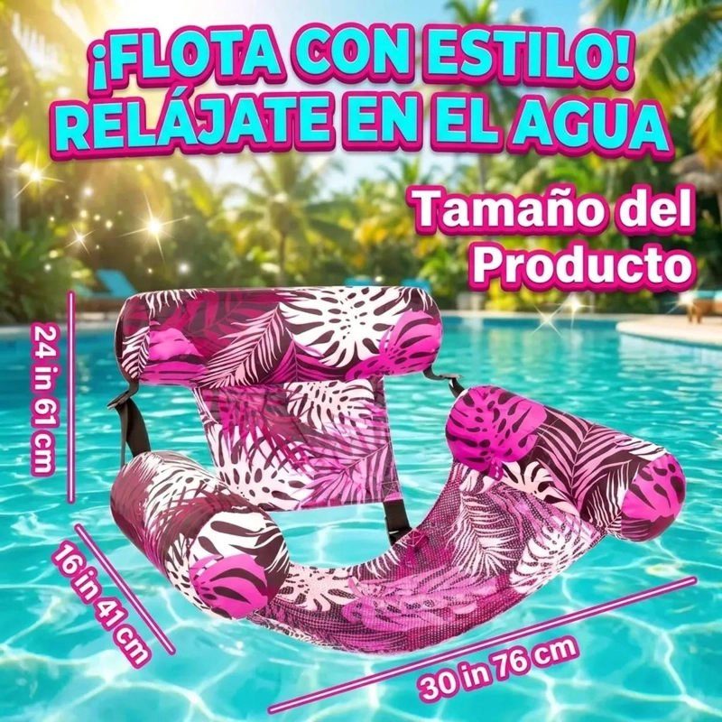 SILLA INFLABLE PARA PISCINA FLOTANTE PREMIUM - 4