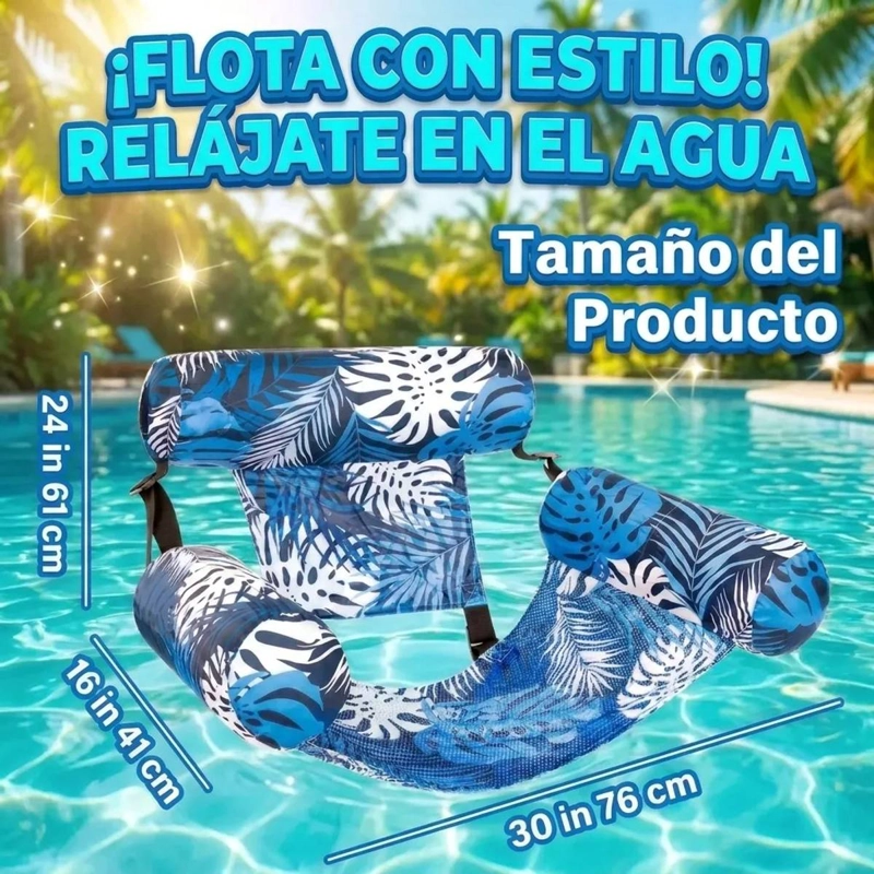 SILLA INFLABLE PARA PISCINA FLOTANTE PREMIUM - 4