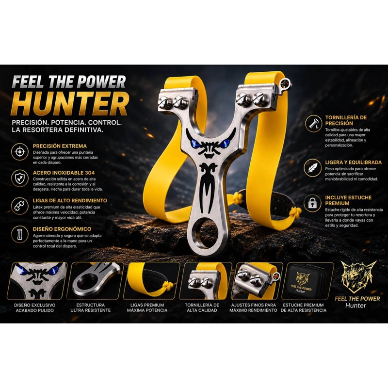 RESORTERA PROFESIONAL ACERO GRAN CALIDAD FEEL THE POWER - 3