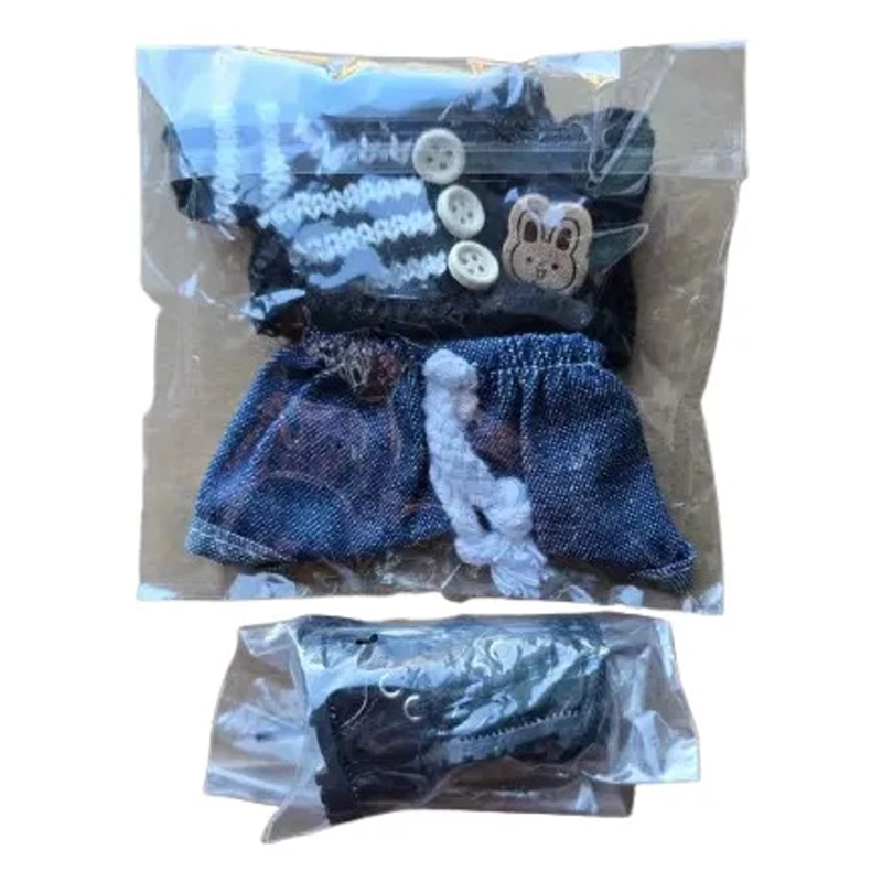 SET DE ROPA LABUBU ACCESORIOS 3 PIEZAS NEGRO - 2