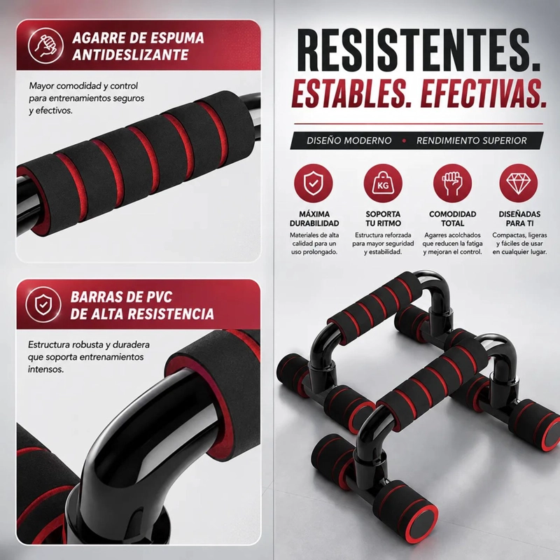 SET DE ENTRENAMIENTO MULTIFUNCIONAL 7 EN 1 RUEDA ABDOMINAL - 7