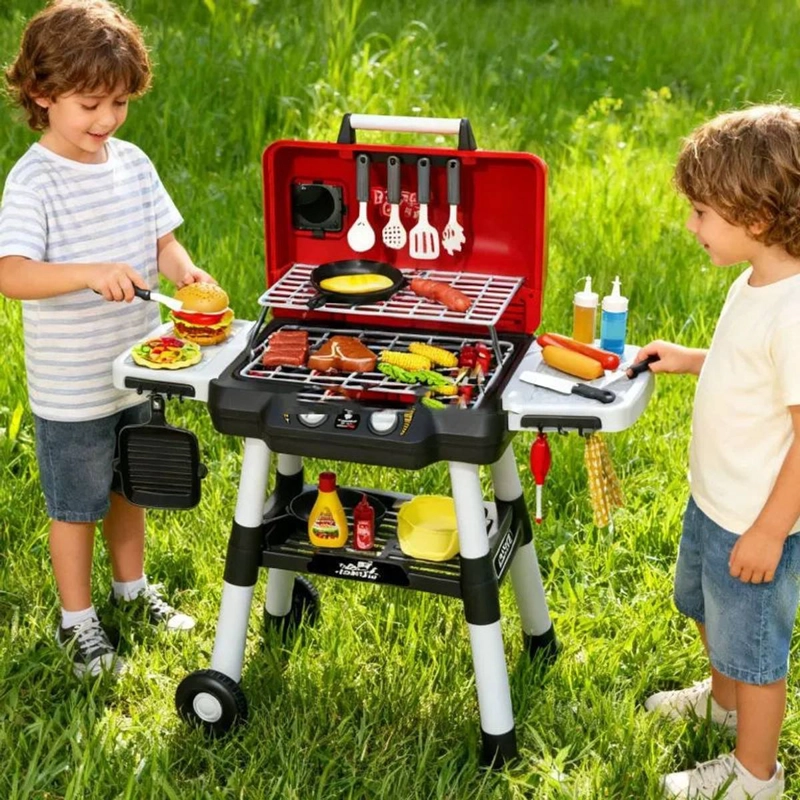 PARRILLA JUGUETE PARA NIÑOS SET DE ASADO INFANTIL - 5