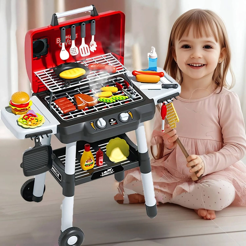PARRILLA JUGUETE PARA NIÑOS SET DE ASADO INFANTIL - 6