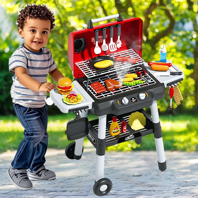PARRILLA JUGUETE PARA NIÑOS SET DE ASADO INFANTIL - 7