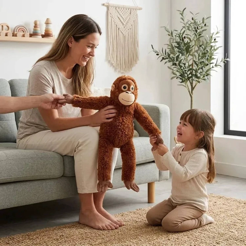 PELUCHE ORANGUTAN VIRAL MONO APEGO - 6