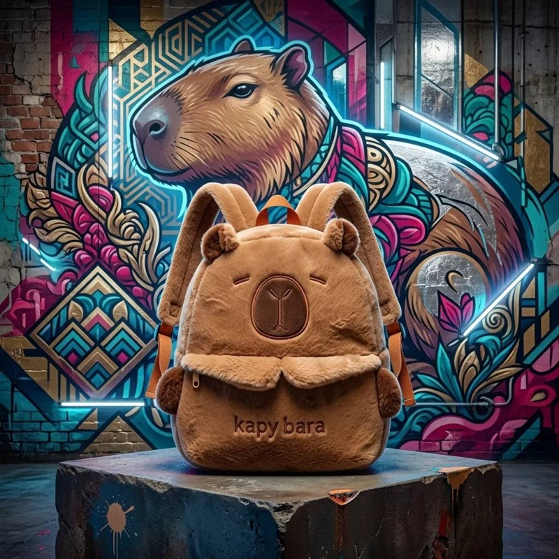 CAPYBARA MOCHILA CAPIBARA KAWAII REGALO NOVEDAD - 2
