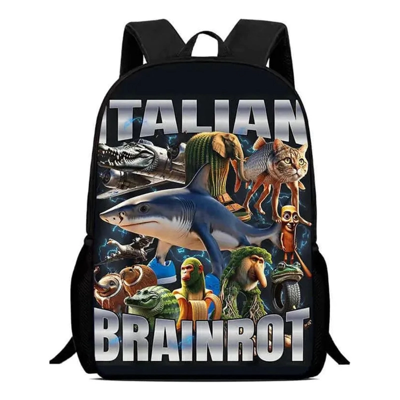 MOCHILA BRAINROT TRALALERO TRALALA GRAN CALIDAD - 1