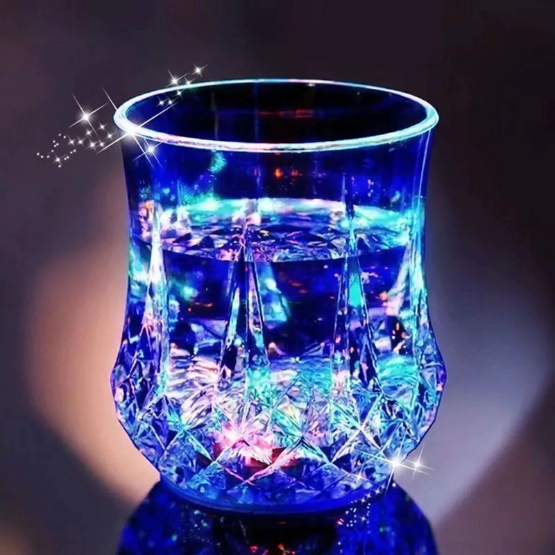 SET DE 4 VASOS LED NEON DE LUJO CELEBRACIONES - 4