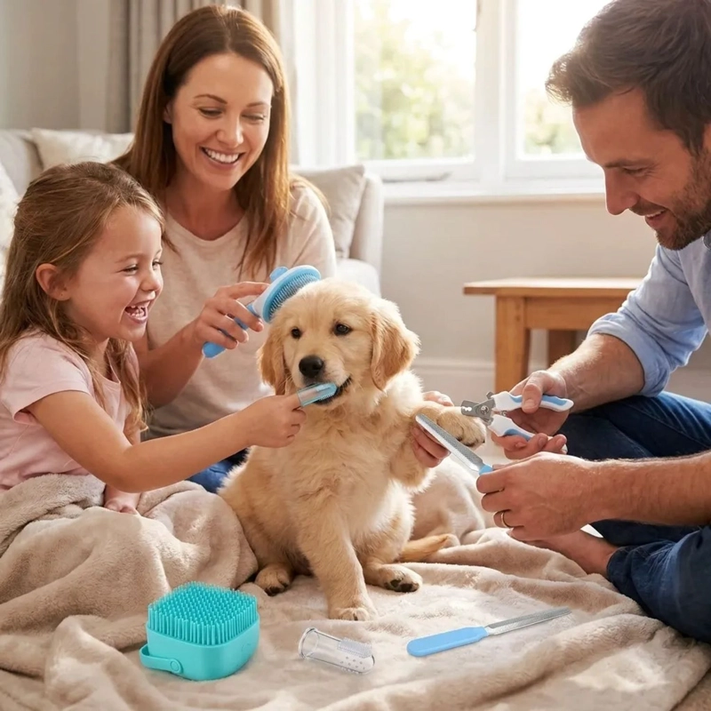 KIT DE ASEO Y BAÑO PARA PERROS 7 EN 1 FULL BODY - 9