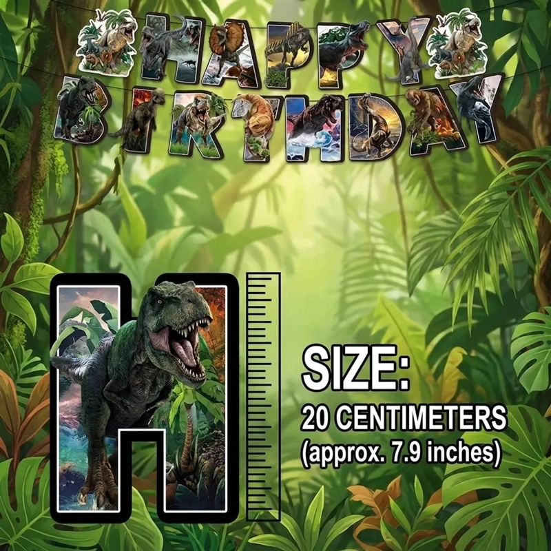 COTILLON JURASSIC WORLD KIT CUMPLEAÑOS DINOSAURIOS + TELA - 3