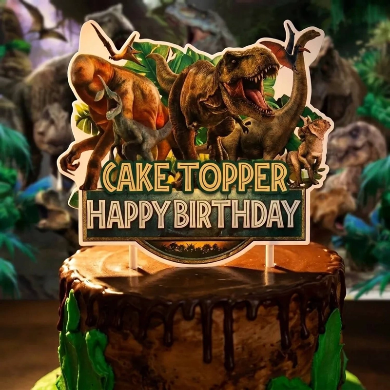 COTILLON JURASSIC WORLD KIT CUMPLEAÑOS DINOSAURIOS + TELA - 5