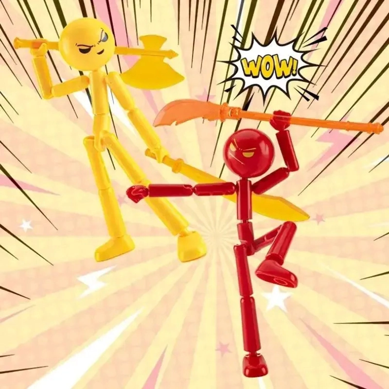 5 FIGURAS STICKMAN  MISION 13 SET DE ACCION - 2