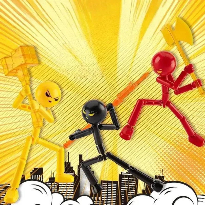 5 FIGURAS STICKMAN  MISION 13 SET DE ACCION - 6