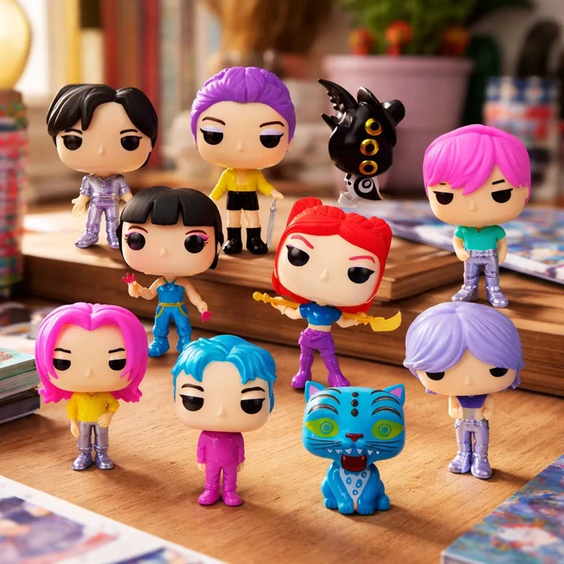 SET 10 FIGURAS LAS GUERRERAS K-POP DEMON HUNTRIX COLECCION - 1