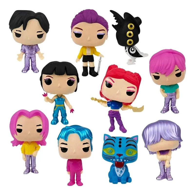 SET 10 FIGURAS LAS GUERRERAS K-POP DEMON HUNTRIX COLECCION - 2