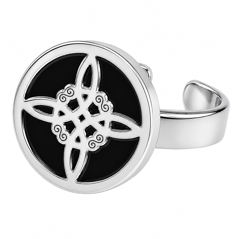 ANILLO NUDO DE BRUJA CELTA IRLANDÉS, AJUSTABLE - BISUTERIA LOLA - 1