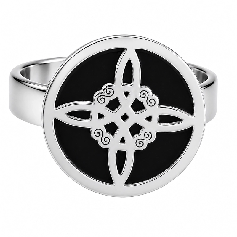 ANILLO NUDO DE BRUJA CELTA IRLANDÉS, AJUSTABLE - BISUTERIA LOLA - 5
